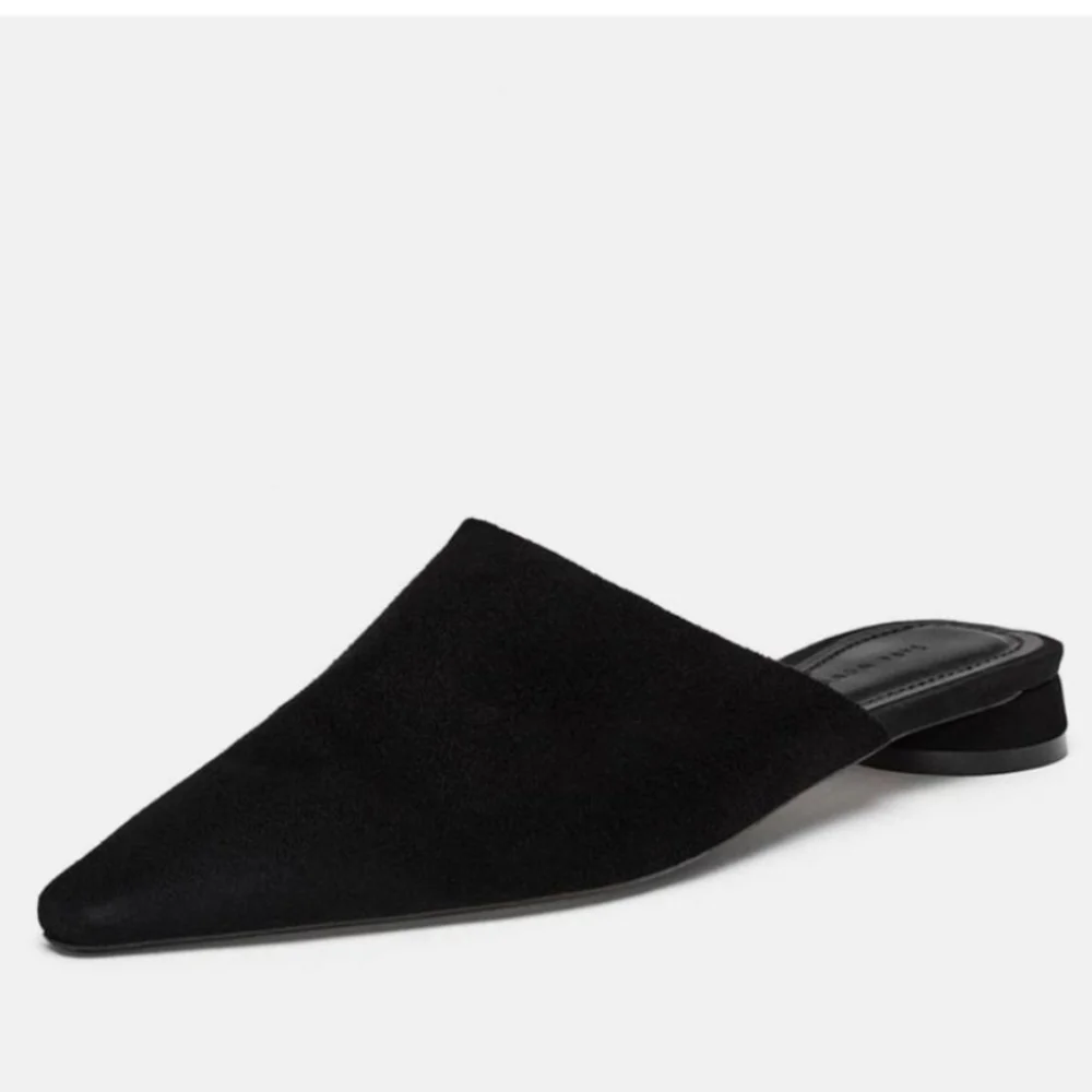 Zara Women Leather Mules - Picture 1 of 12